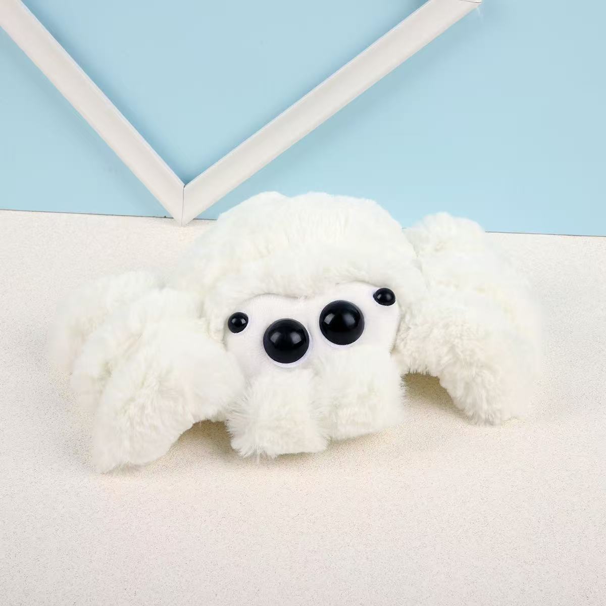 Muñeco Araña Halloween – Peluche Decorativo con Tela de Araña