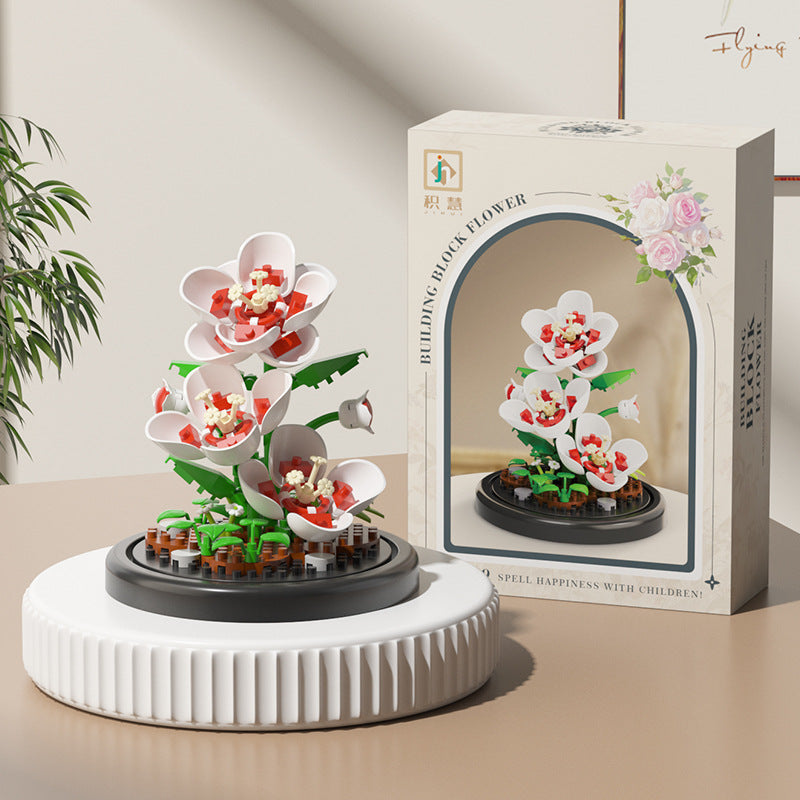 Bloques Florales Compatible con Lego | Set 100–200 Piezas | Niños 7–14 años