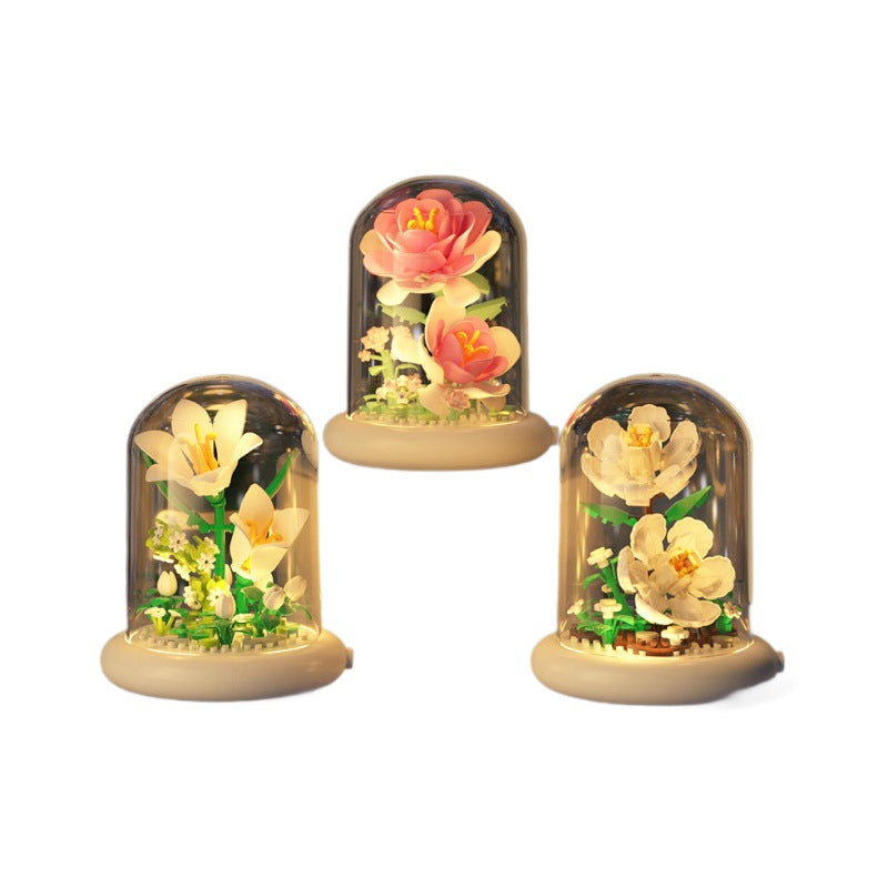 Bloques Florales Compatible con Lego | Set 100–200 Piezas | Niños 7–14 años