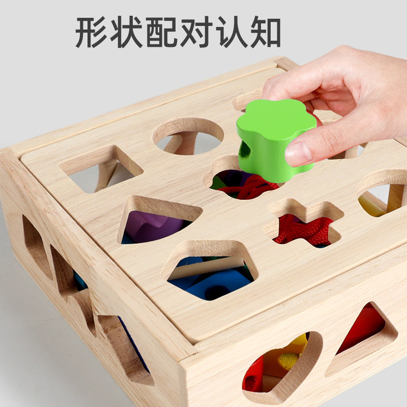 Bloques Montessori Formas Geométricas Madera | Juguete Educativo 4–6 años