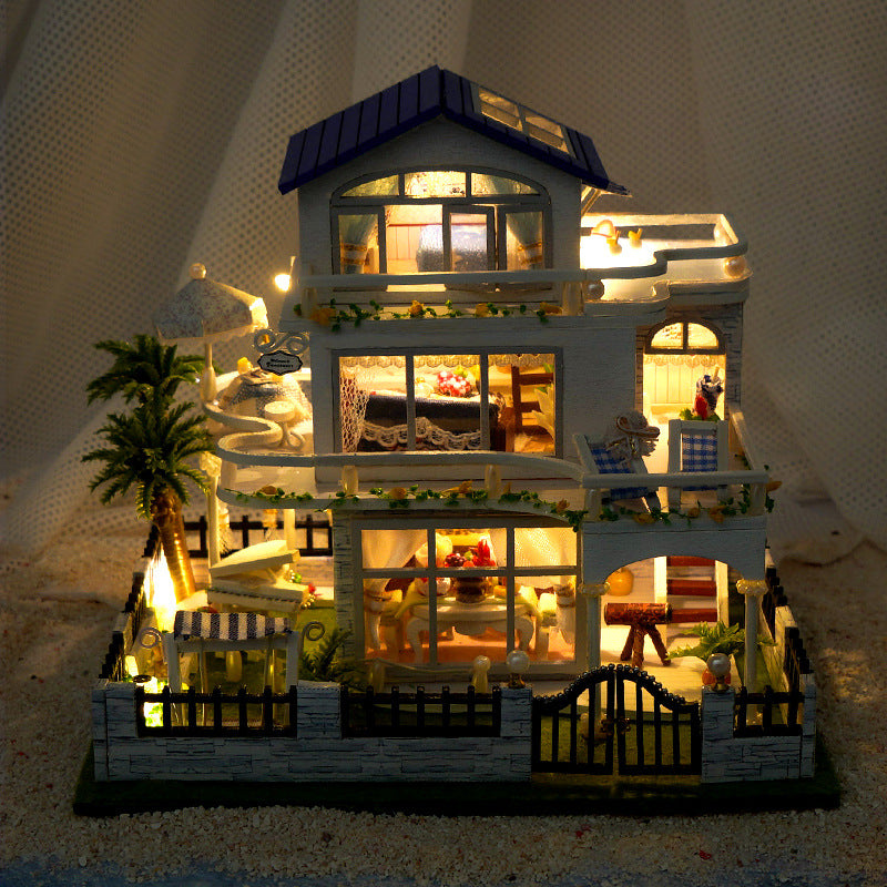 Casita Madera DIY Mini con Luces | Maqueta Decorativa | Regalo Original