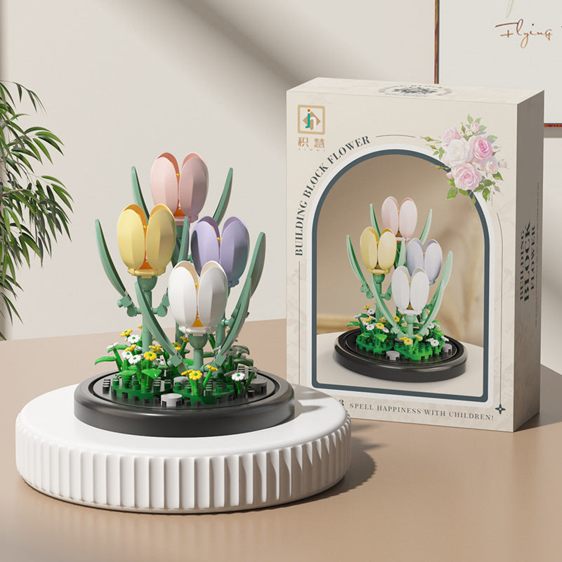 Bloques Florales Compatible con Lego | Set 100–200 Piezas | Niños 7–14 años