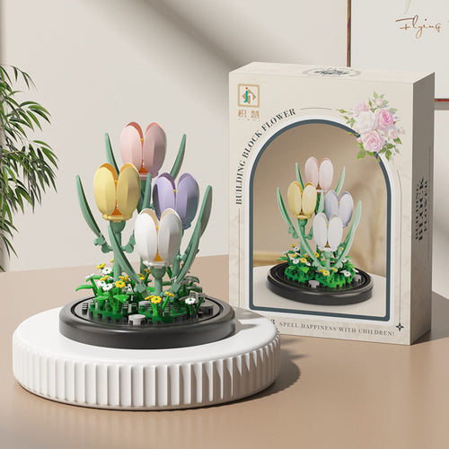 Bloques Florales Compatible con Lego | Set 100–200 Piezas | Niños 7–14 años