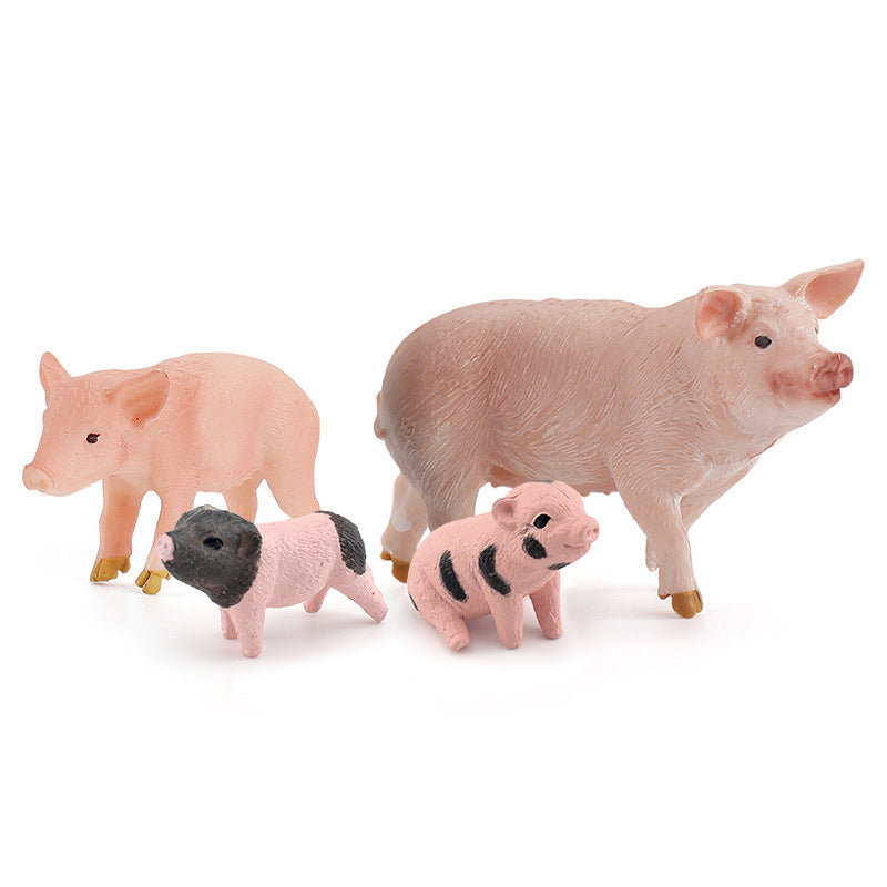 Set 5 Figuras Animales Granja PVC Juguete Niños 3+ años | ToyLab