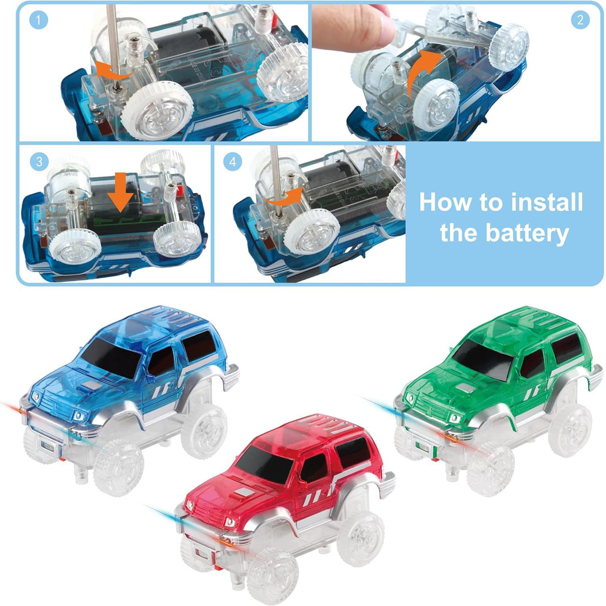 Tren Eléctrico con Raíles Magnéticos | Luces y Sonido | Juguete Niños
