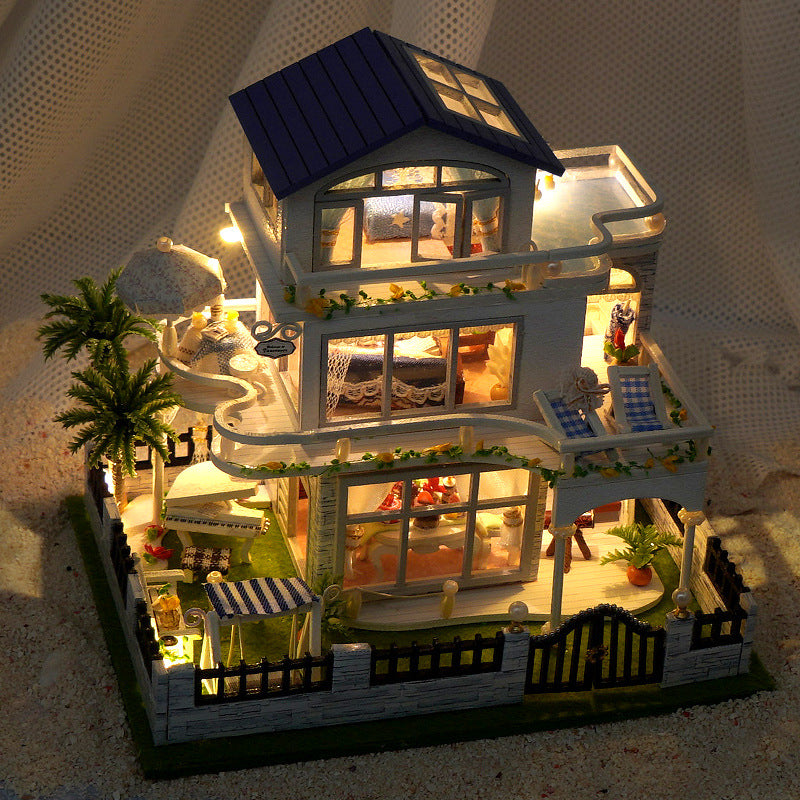 Casita Madera DIY Mini con Luces | Maqueta Decorativa | Regalo Original