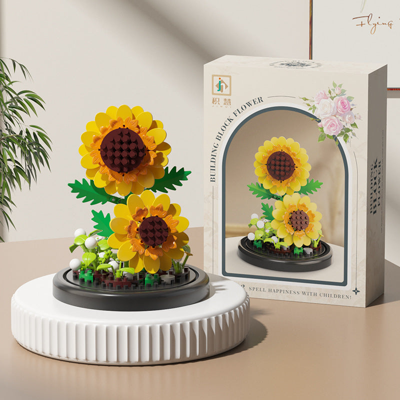 Bloques Florales Compatible con Lego | Set 100–200 Piezas | Niños 7–14 años
