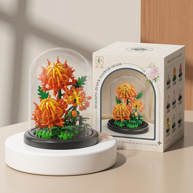 Bloques Florales Compatible con Lego | Set 100–200 Piezas | Niños 7–14 años
