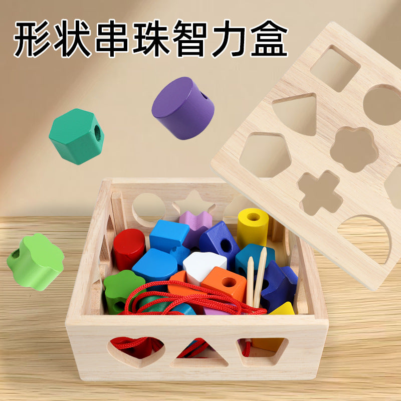 Bloques Montessori Formas Geométricas Madera | Juguete Educativo 4–6 años