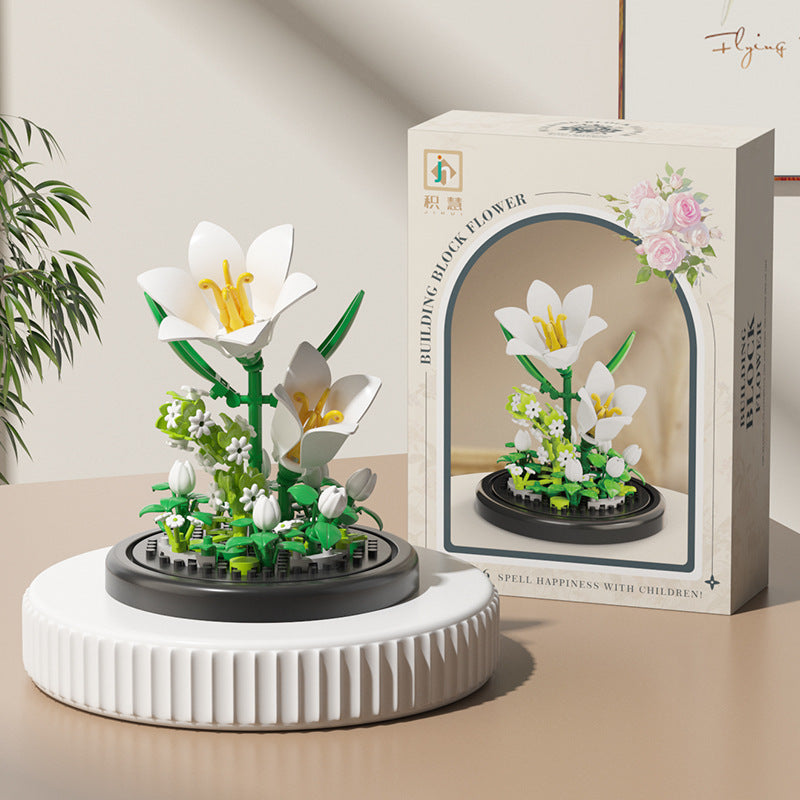 Bloques Florales Compatible con Lego | Set 100–200 Piezas | Niños 7–14 años
