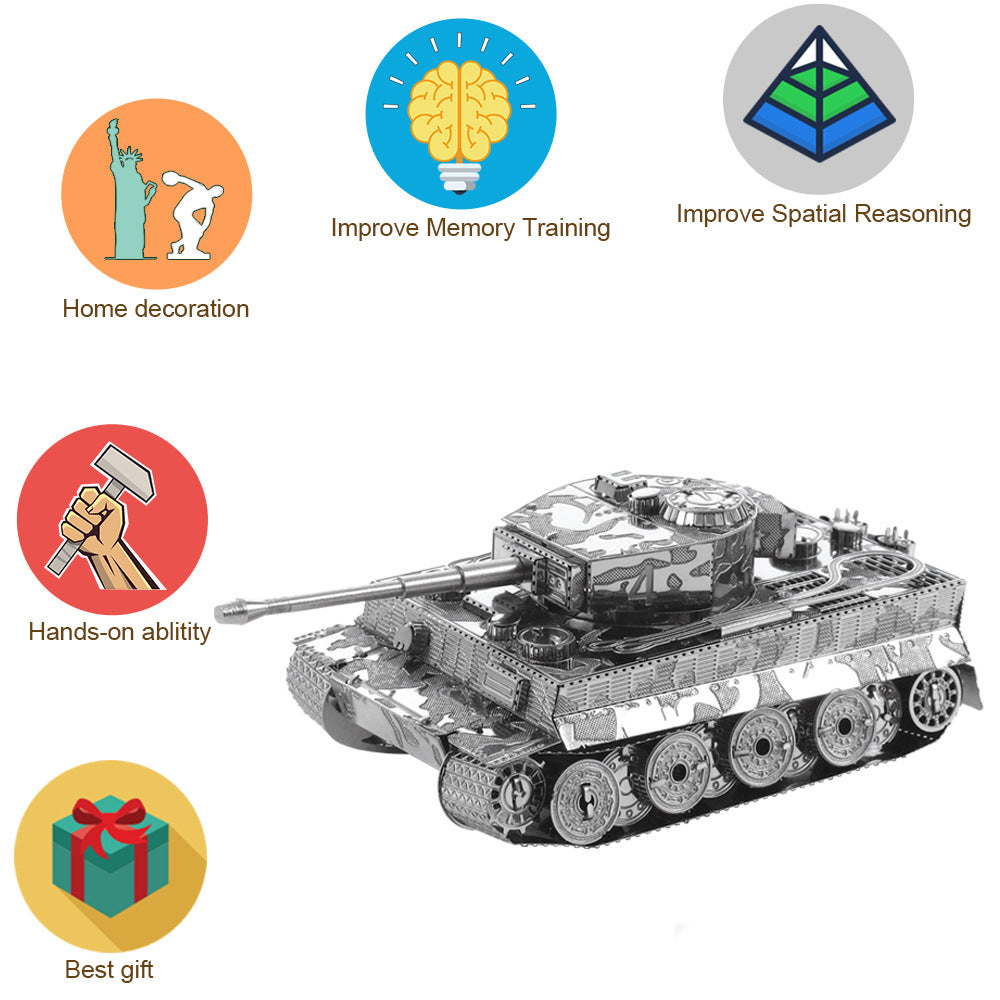 Puzzle 3D Metal Tanque DIY | Maqueta Adultos y Jóvenes | Varios Modelos