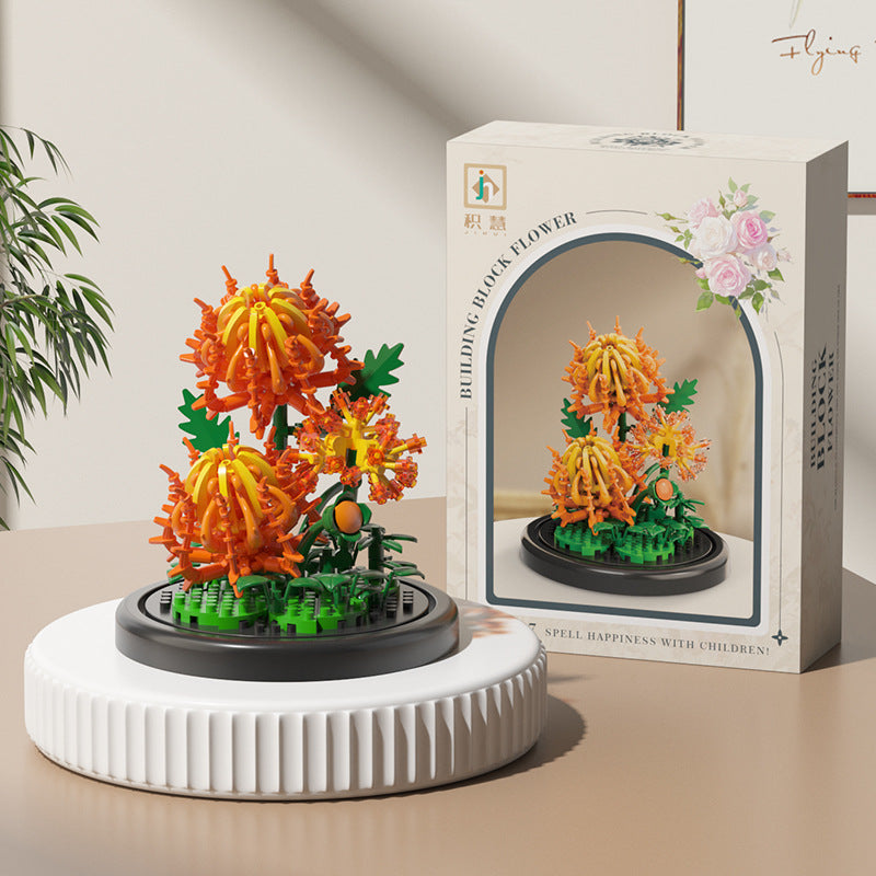 Bloques Florales Compatible con Lego | Set 100–200 Piezas | Niños 7–14 años