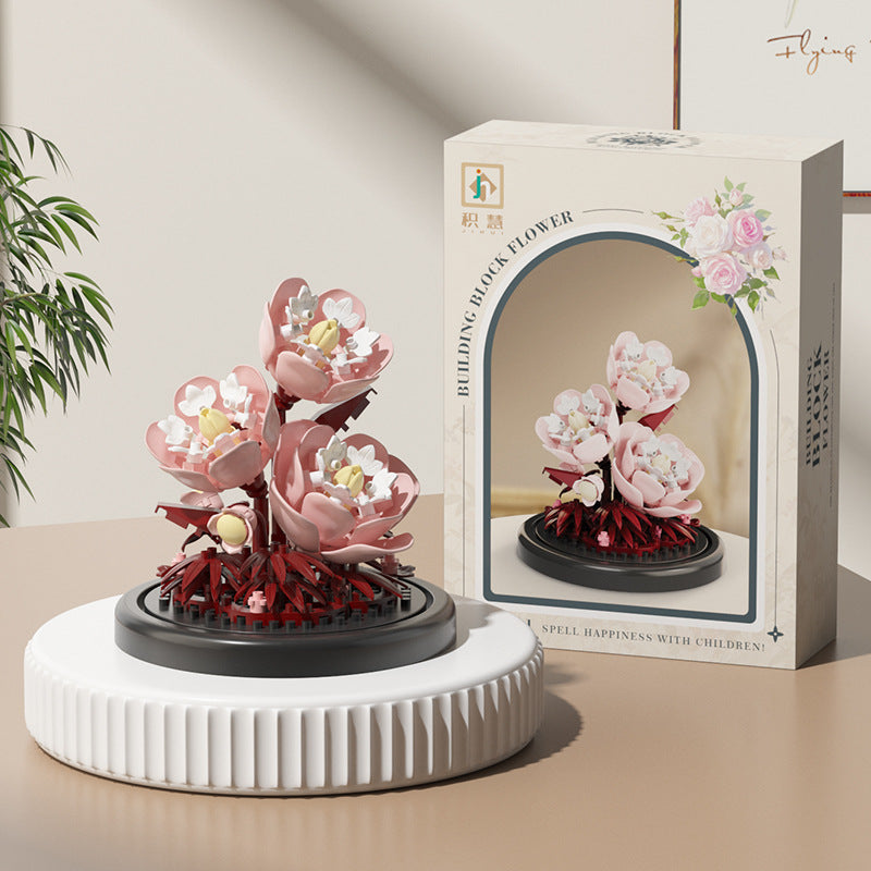 Bloques Florales Compatible con Lego | Set 100–200 Piezas | Niños 7–14 años