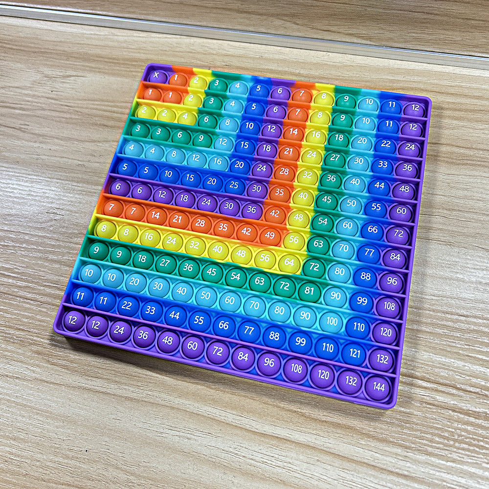 Tablero Silicona Tablas de Multiplicar 12x12 | Juguete Educativo | 20 cm