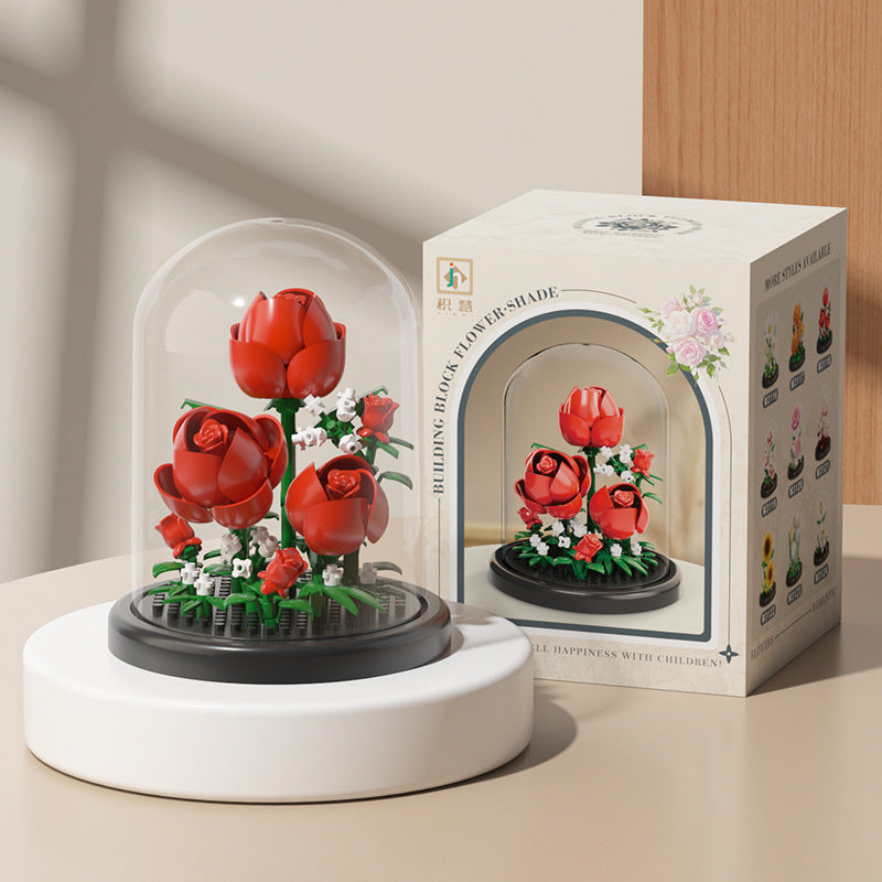 Bloques Florales Compatible con Lego | Set 100–200 Piezas | Niños 7–14 años