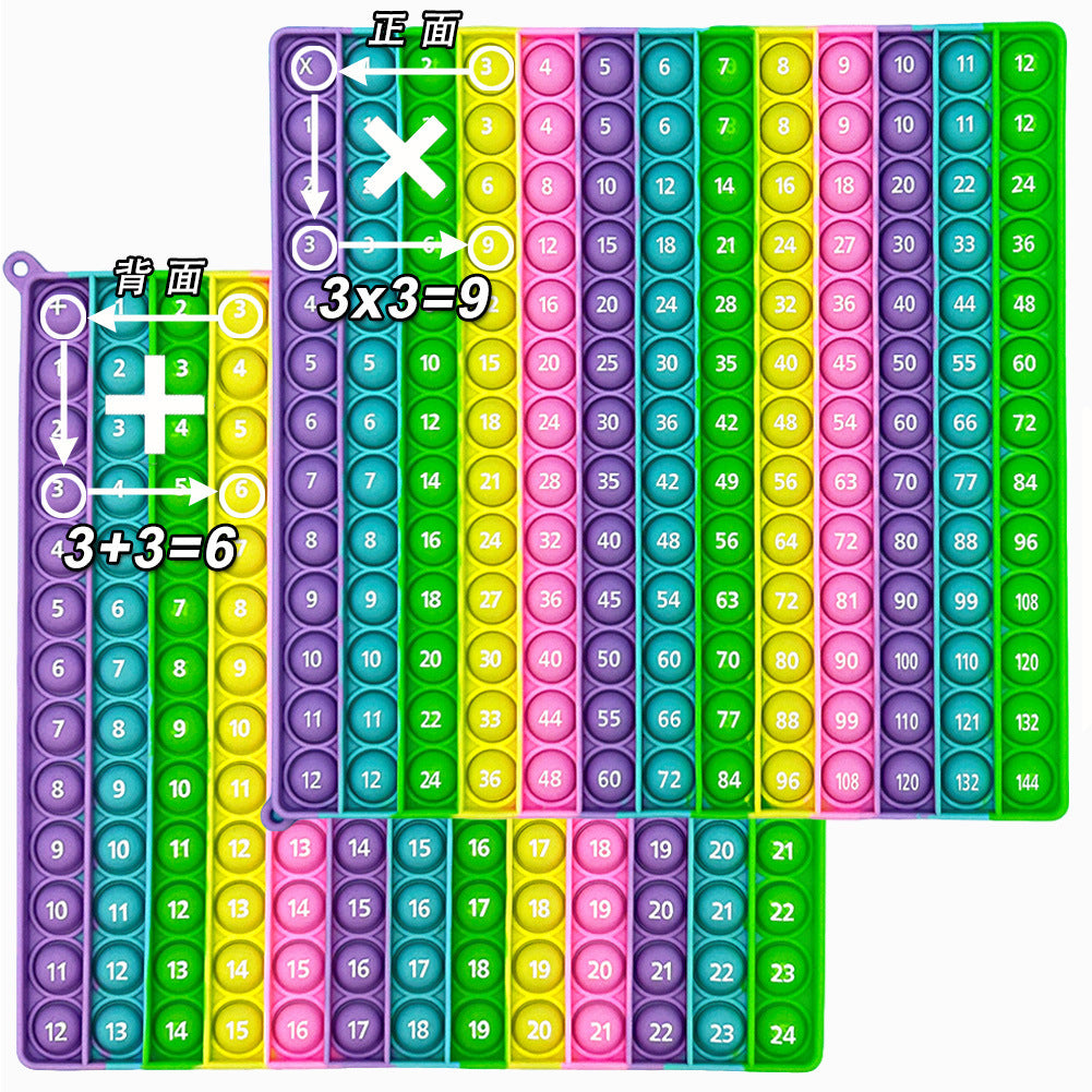 Tablero Silicona Burbujas Matemáticas 20cm Juguete Educativo 3–6 años | ToyLab