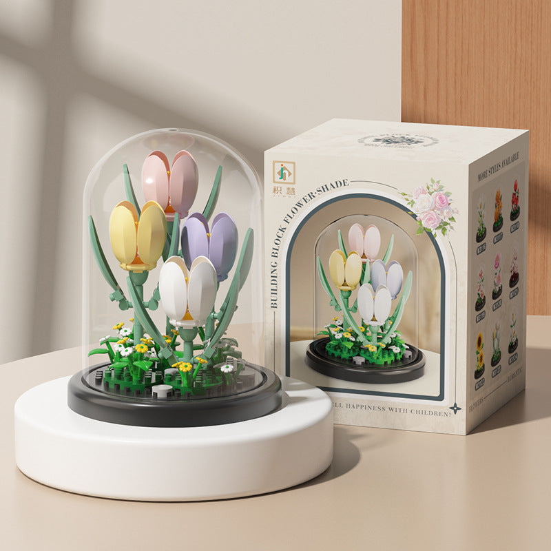 Bloques Florales Compatible con Lego | Set 100–200 Piezas | Niños 7–14 años