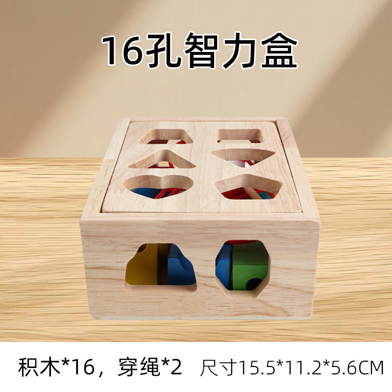 Bloques Montessori Formas Geométricas Madera | Juguete Educativo 4–6 años