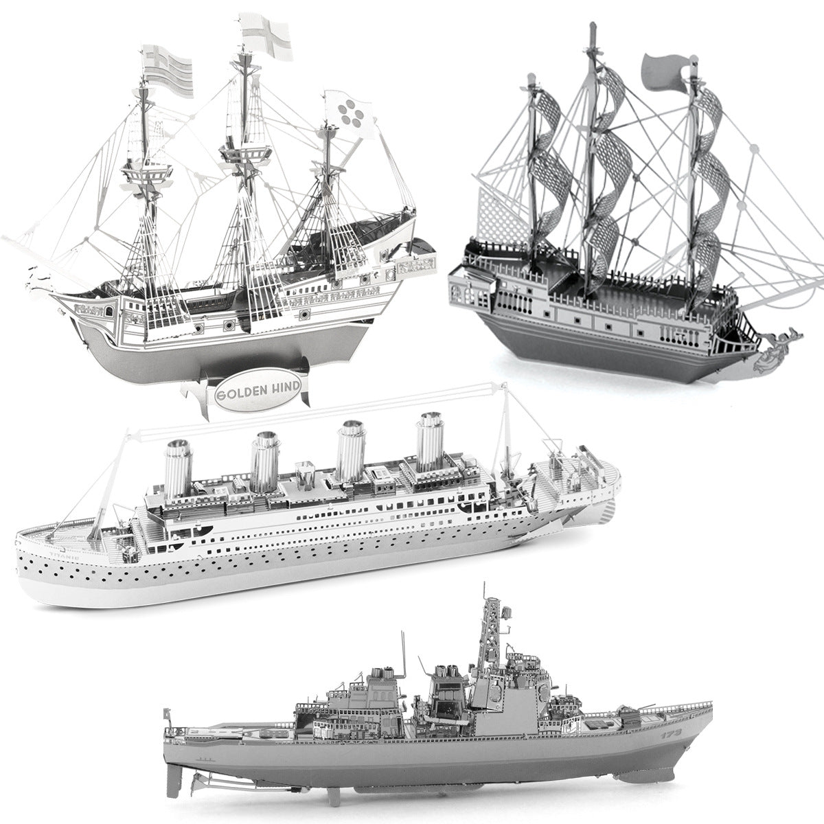 Puzzle 3D Metal Barco DIY | Maqueta Coleccionista | Varios Modelos